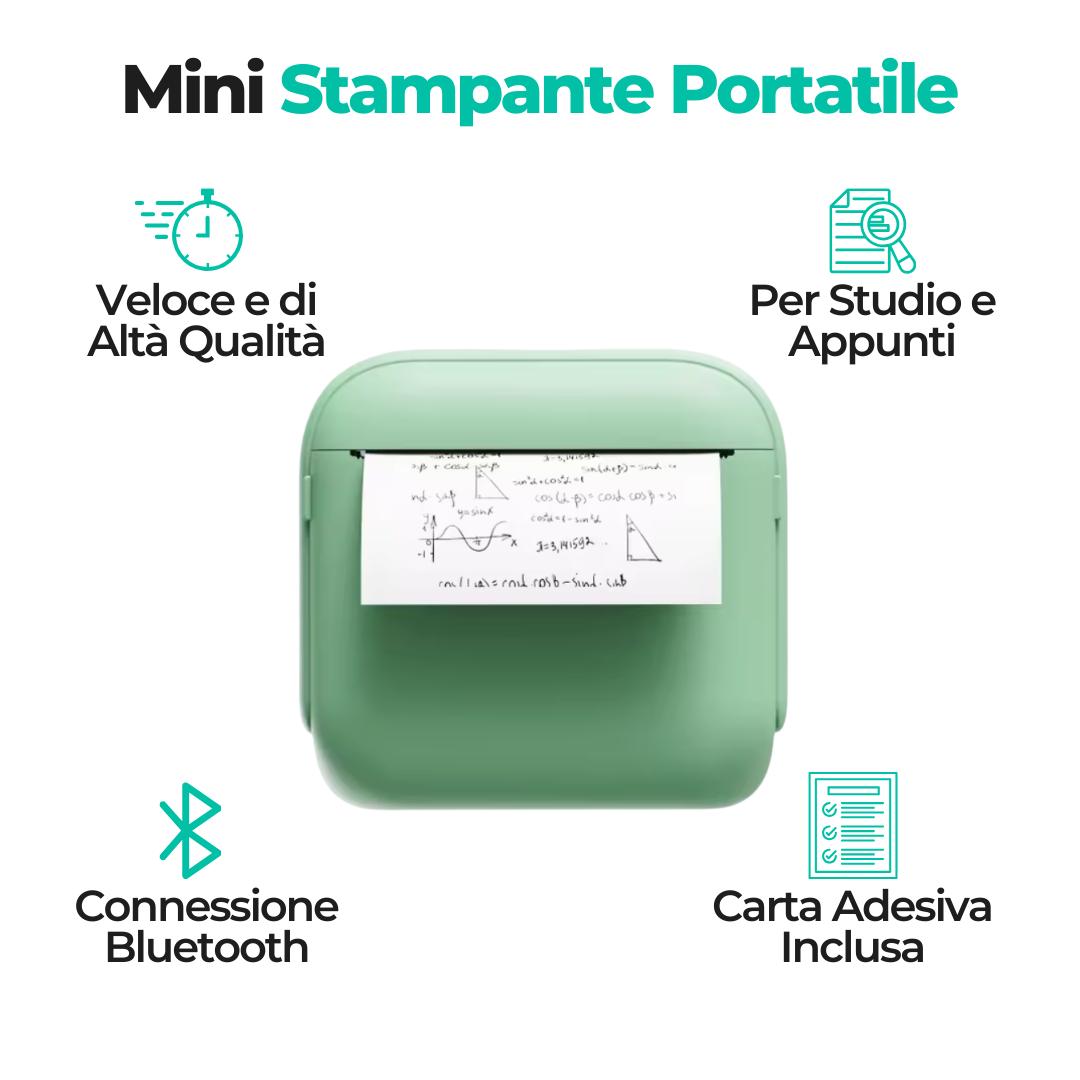 Stampa Appunti, Schemi e Immagini in 30 secondi, direttamente dal telefono.