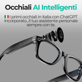 Gli occhiali che vedono, traducono e ti assistono in tempo reale, con ChatGPT integrato, senza Wi-Fi, senza app e completamente hands-free.